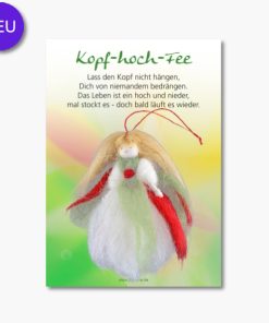 Glücksfee Fair Trade „Kopf-hoch-Fee“ auf großer Karte